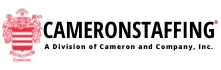 CAMERONSTAFFING®,  A Division of Cameron and Company, Inc. Logo